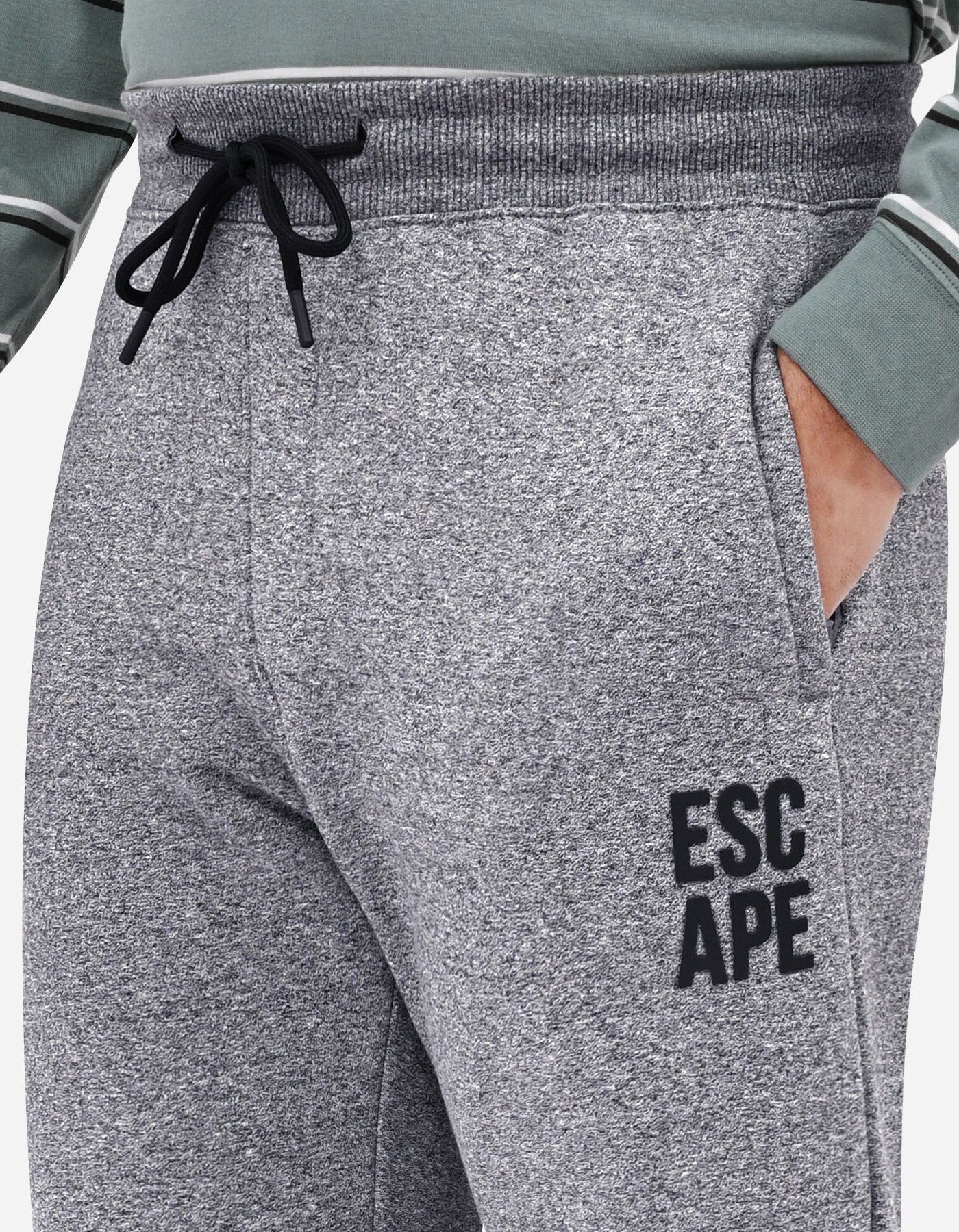Charcoal Melange Printed LSP2607-L
