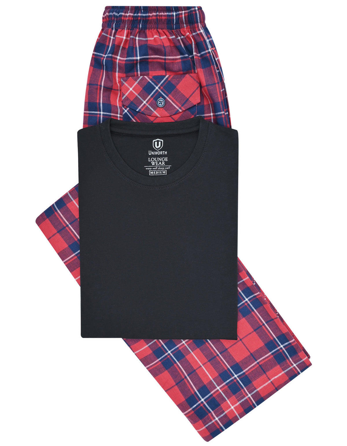 Black T-Shirt Pajama Set LTP2401-S