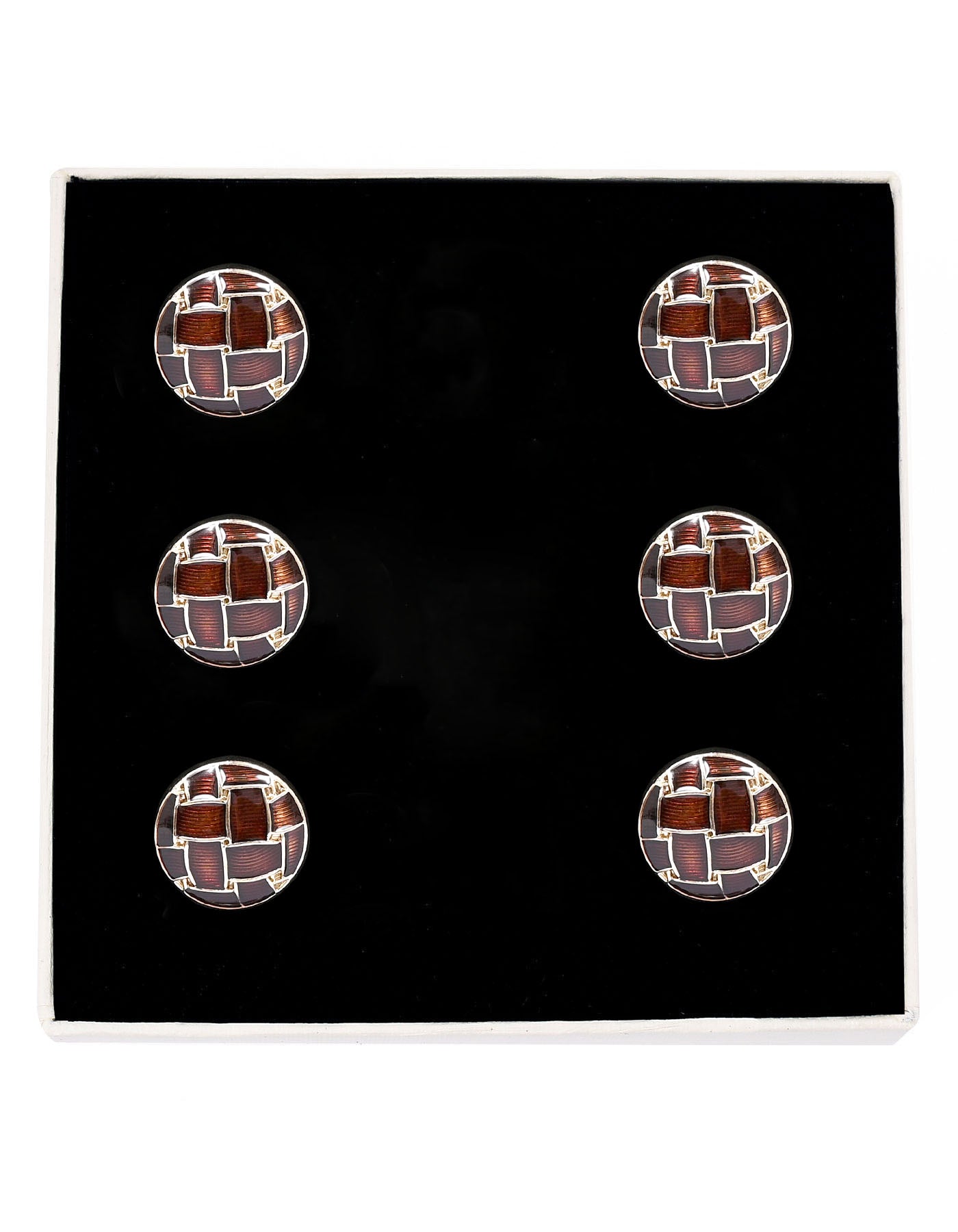 Brown Metal Coat Button