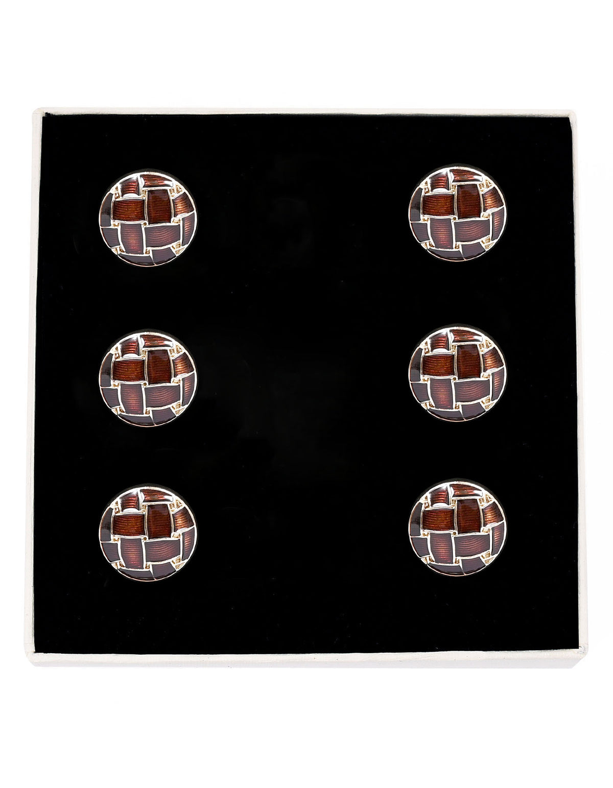Brown Metal Coat Button