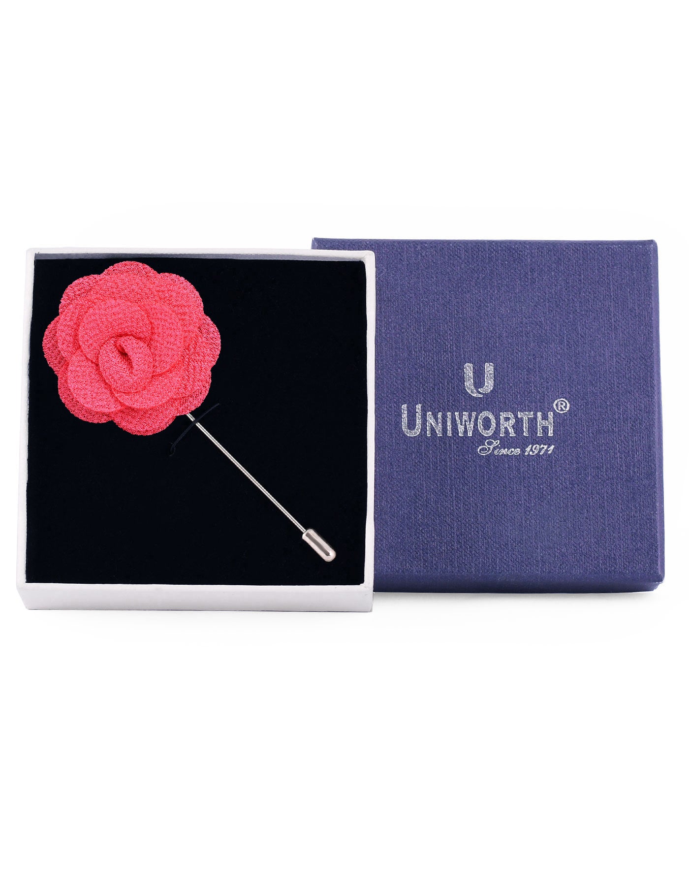 Pink Floral Stick Coat Lapel Pin