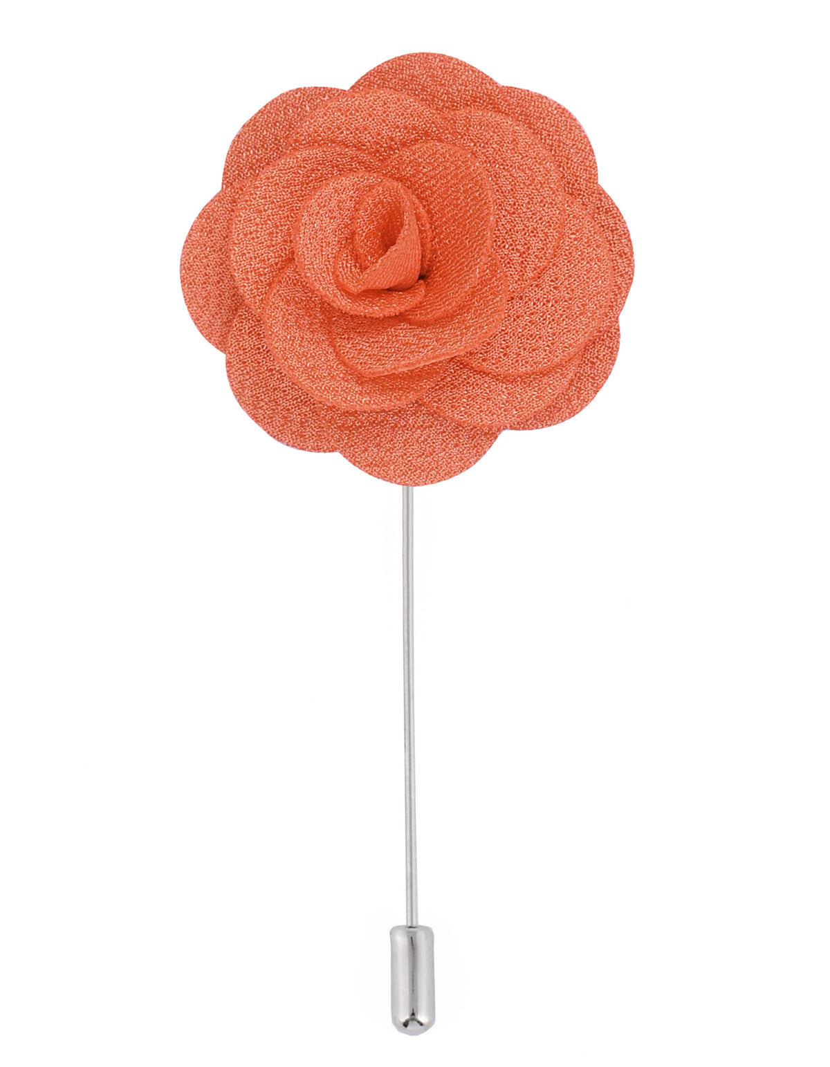 Orange Floral Stick Coat Lapel Pin