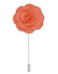Orange Floral Stick Coat Lapel Pin