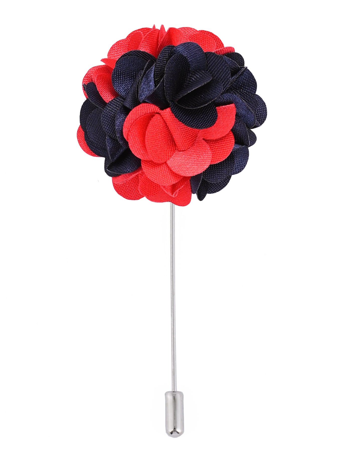 Red/Navy Floral Stick Coat Lapel Pin