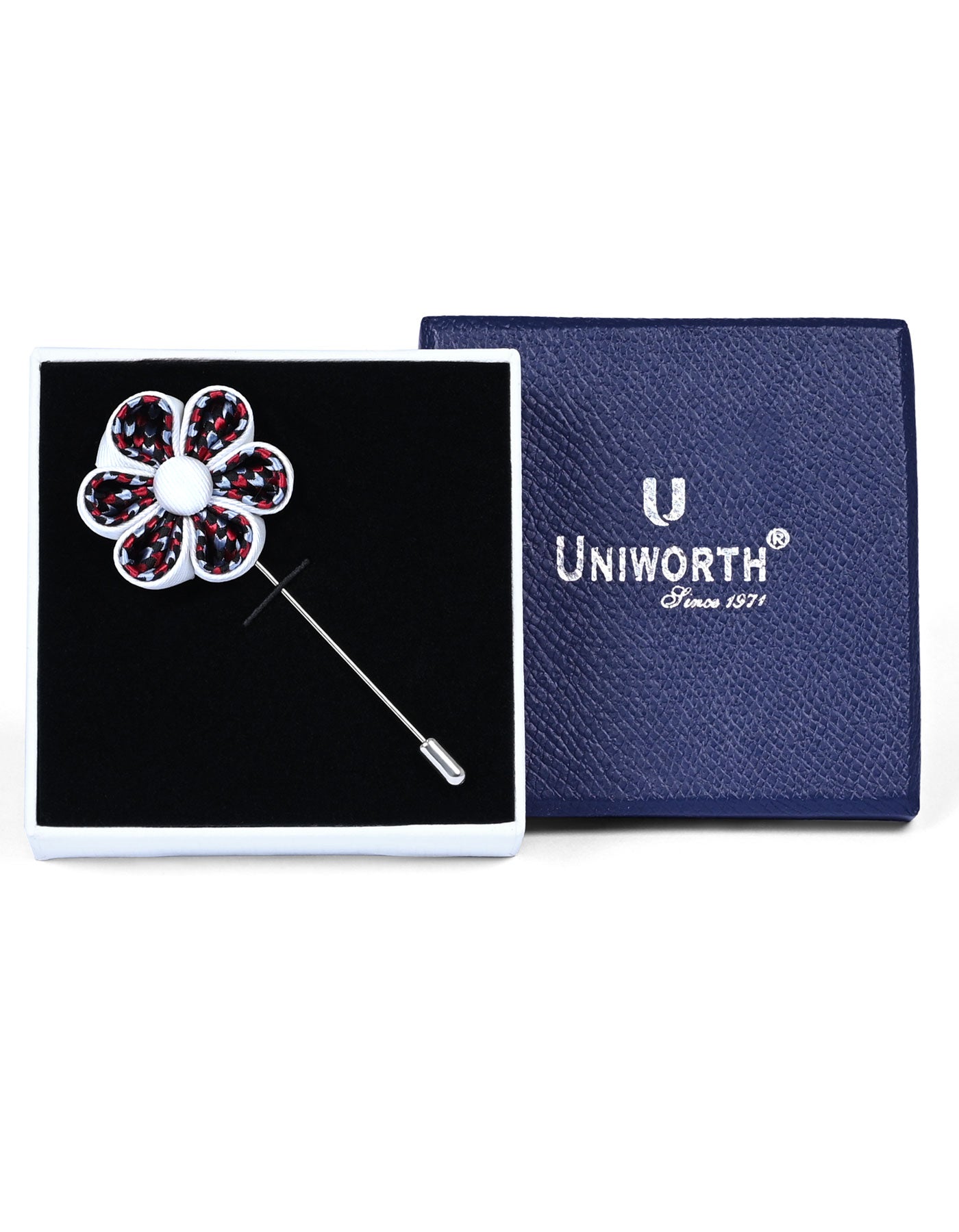 White Floral Coat Lapel Pin