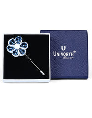 White Floral Coat Lapel Pin