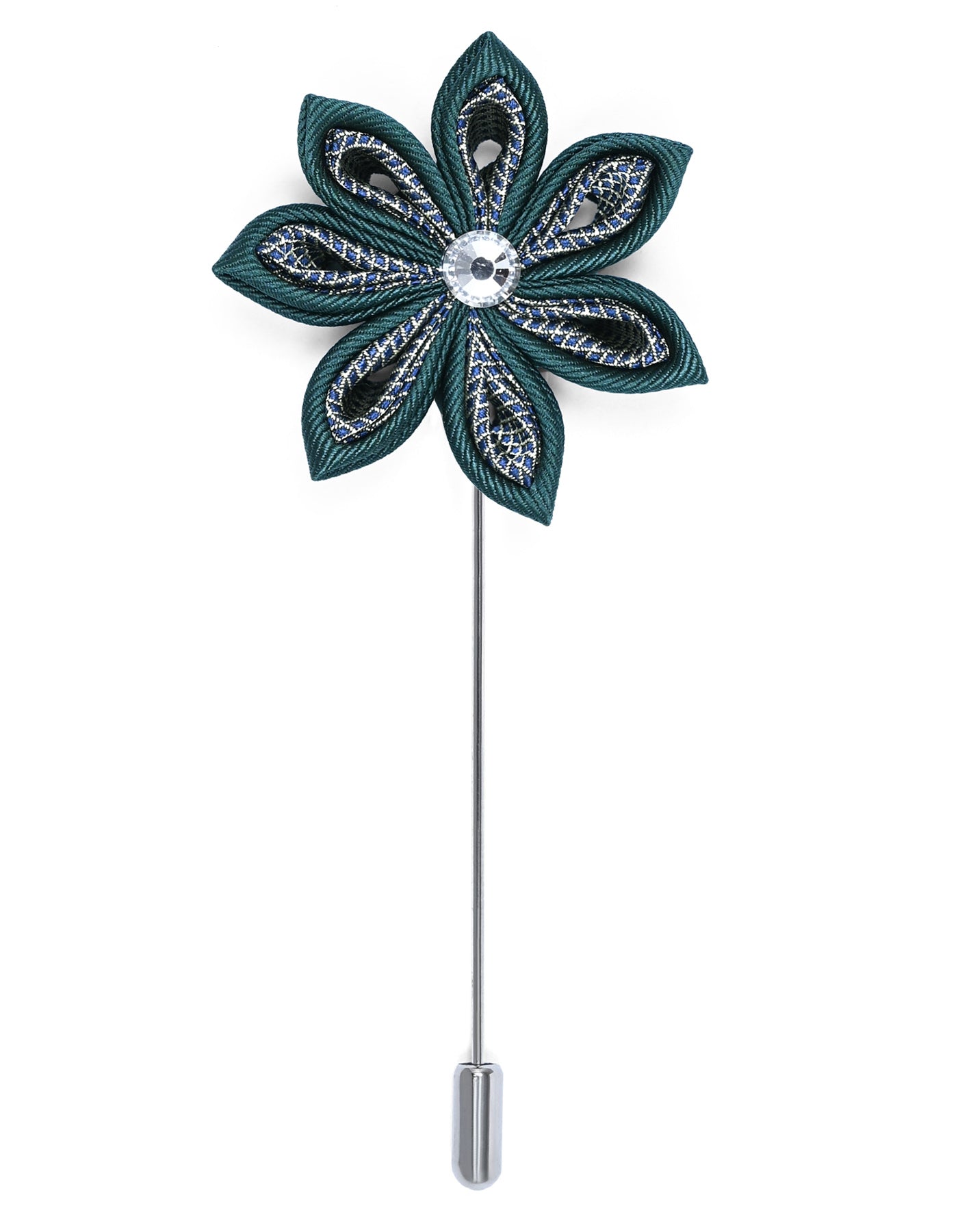 Green Floral Coat Lapel Pin