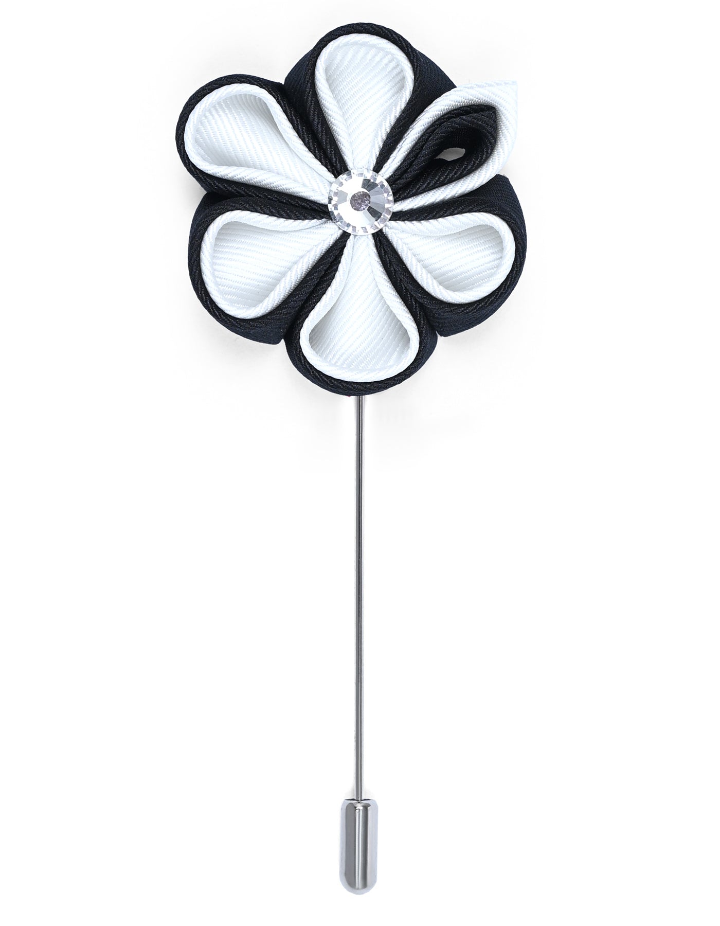 White Floral Coat Lapel Pin