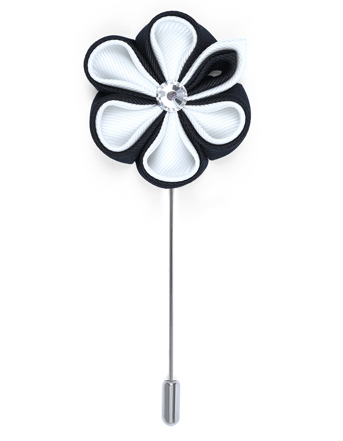 White Floral Coat Lapel Pin