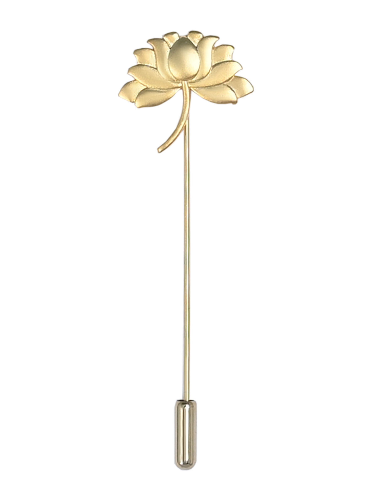 Golden Floral Coat Lapel Pin