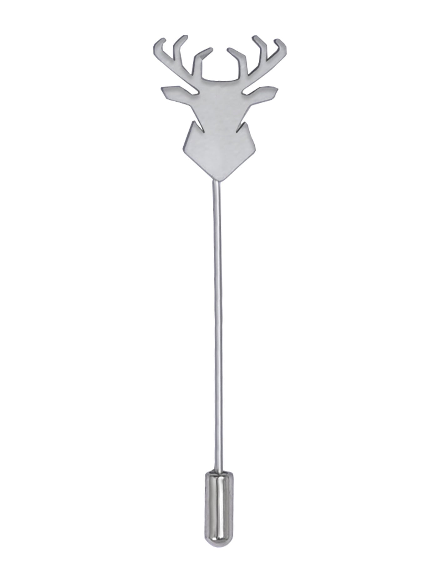 Silver Logo Coat Lapel Pin