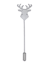 Silver Logo Coat Lapel Pin