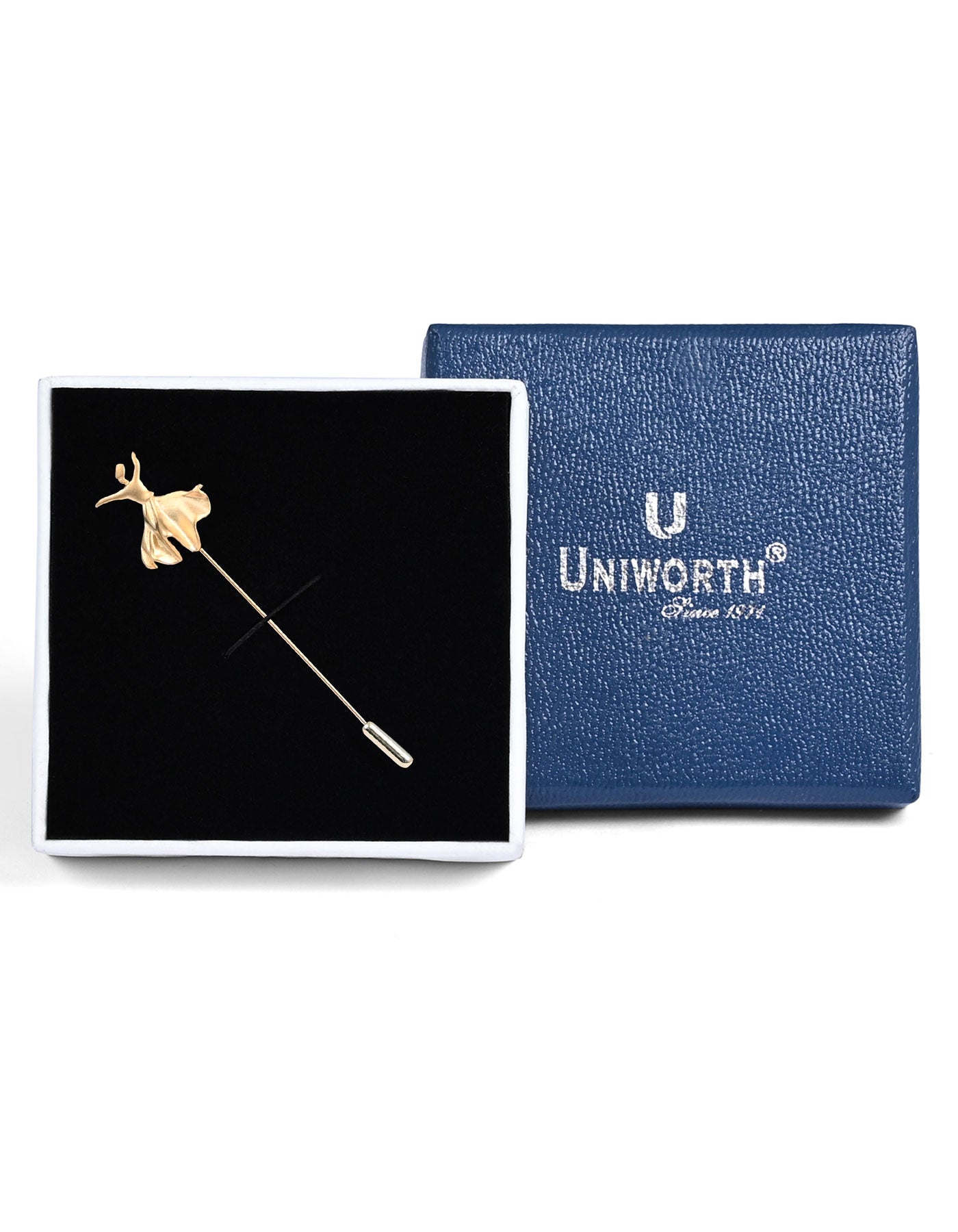 Golden Logo Coat Lapel Pin
