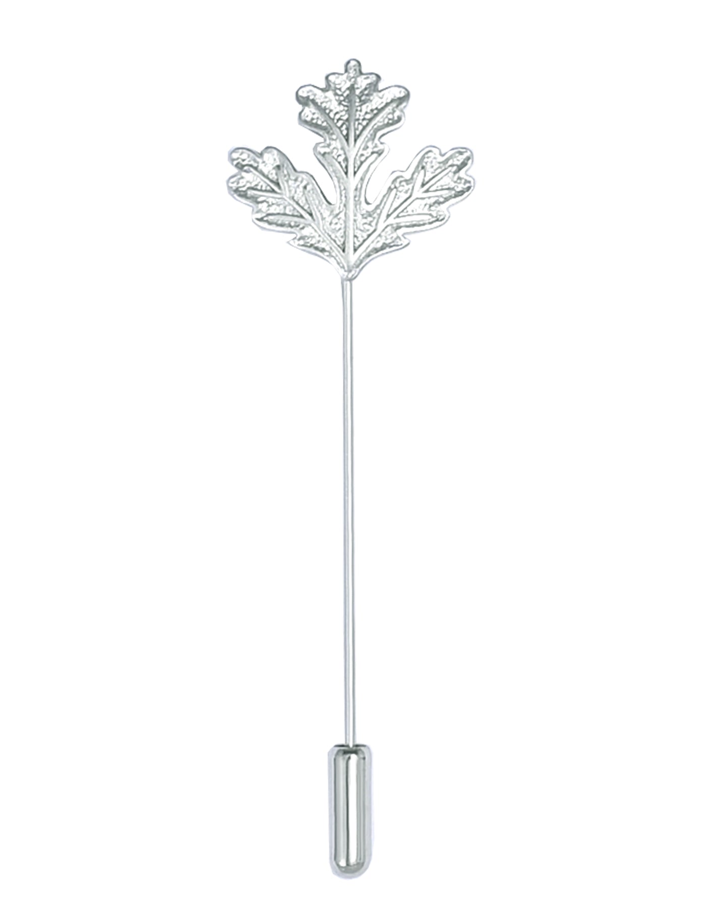 Silver Floral Coat Lapel Pin