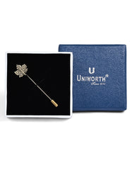 Golden Logo Coat Lapel Pin
