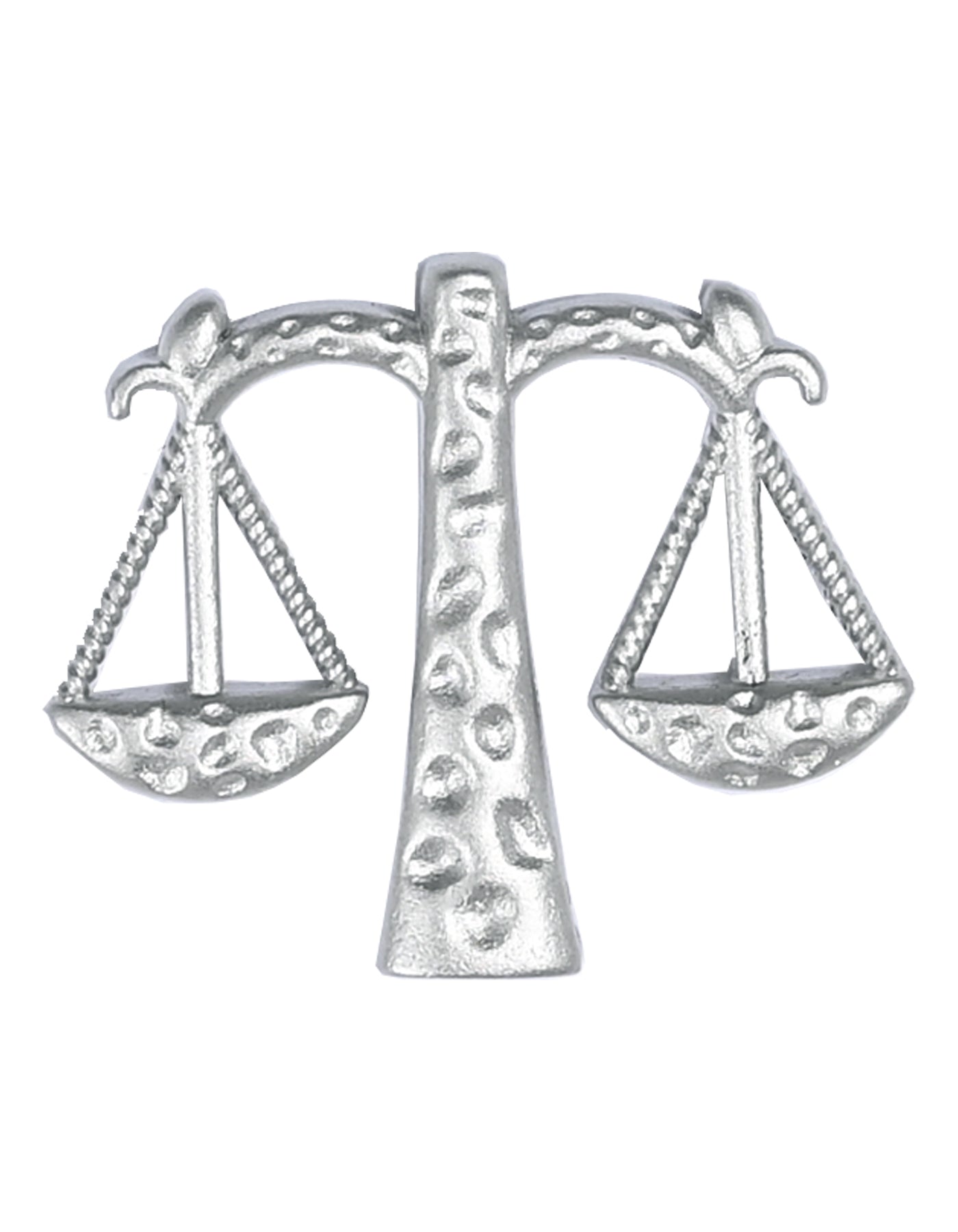 Silver Geometric Coat Lapel Pin