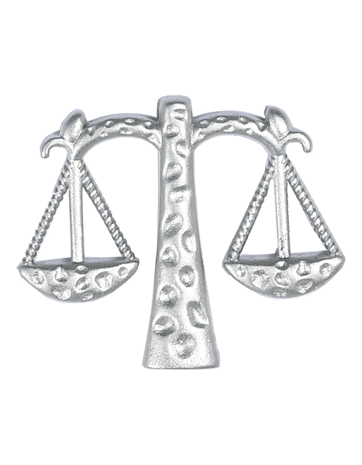 Silver Geometric Coat Lapel Pin