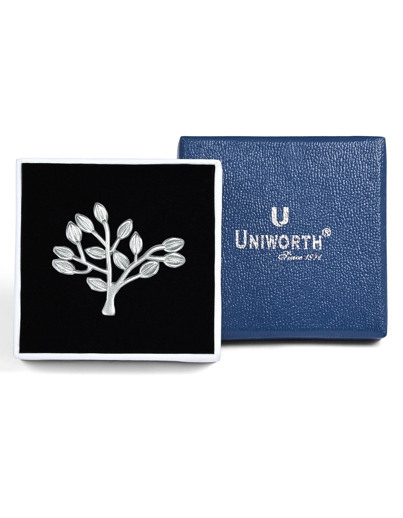 Silver Logo Coat Lapel Pin