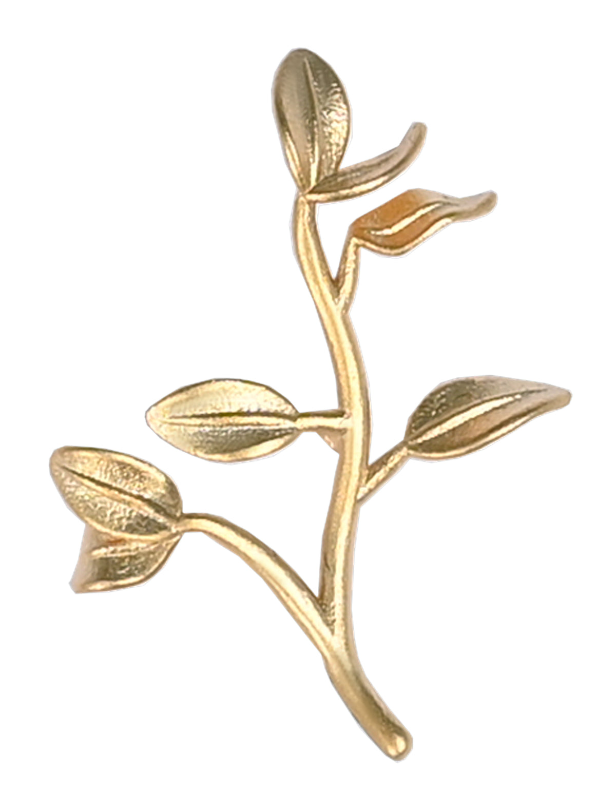 Golden Floral Coat Lapel Pin