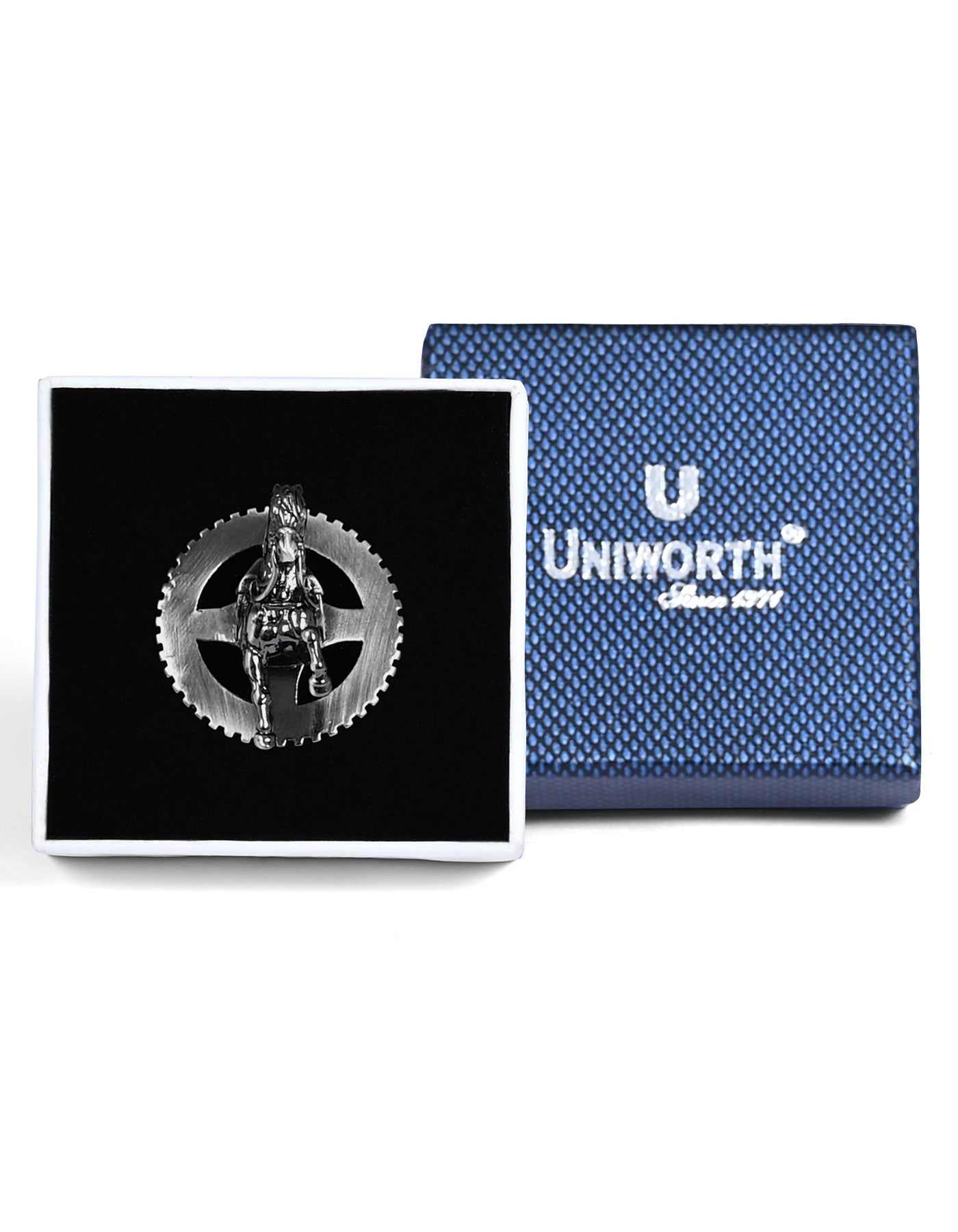 Silver Logo Coat Lapel Pin