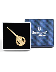 Golden Floral Coat Lapel Pin