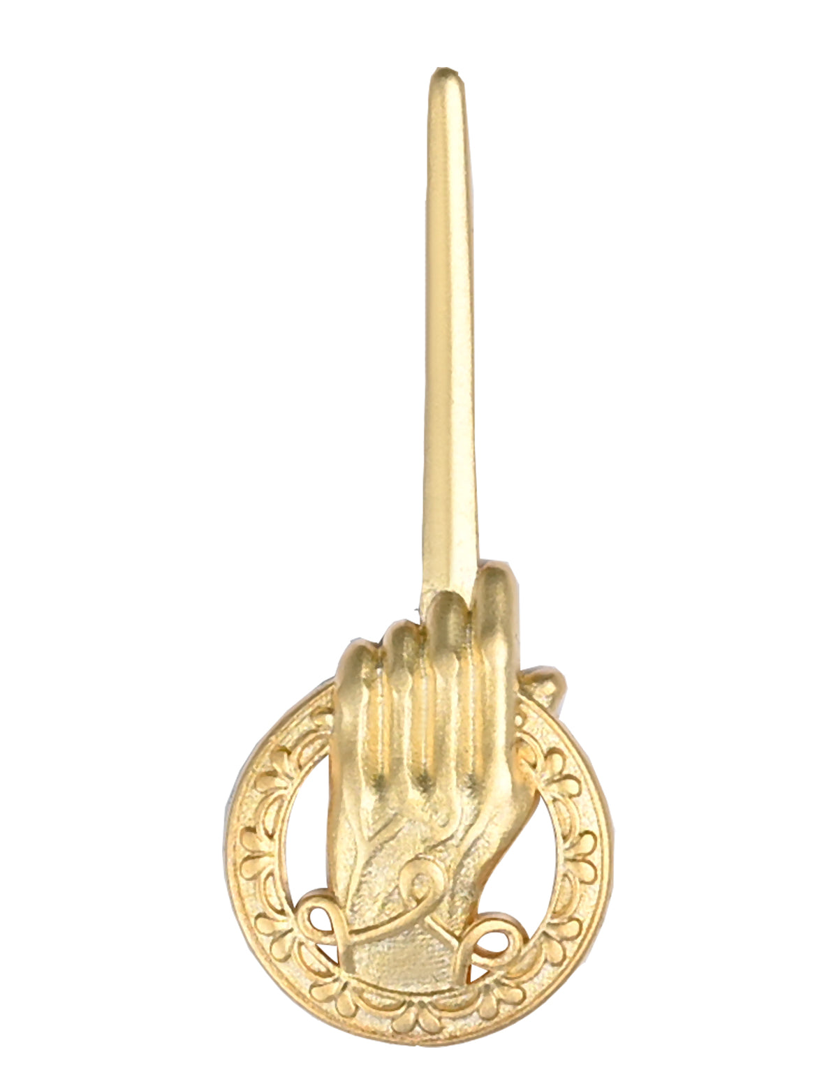 Golden Floral Coat Lapel Pin