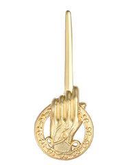Golden Floral Coat Lapel Pin