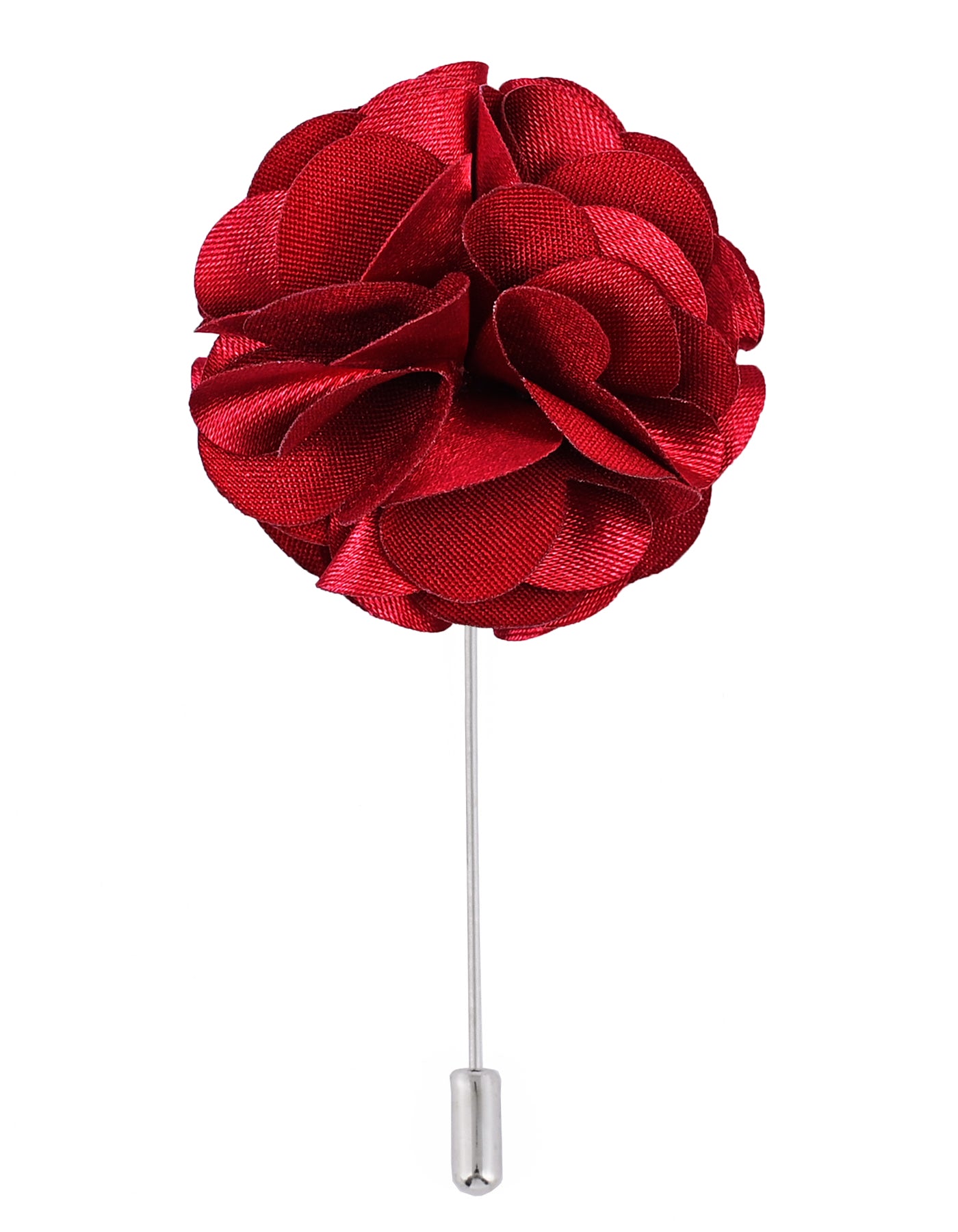 Red Floral Coat Lapel Pin