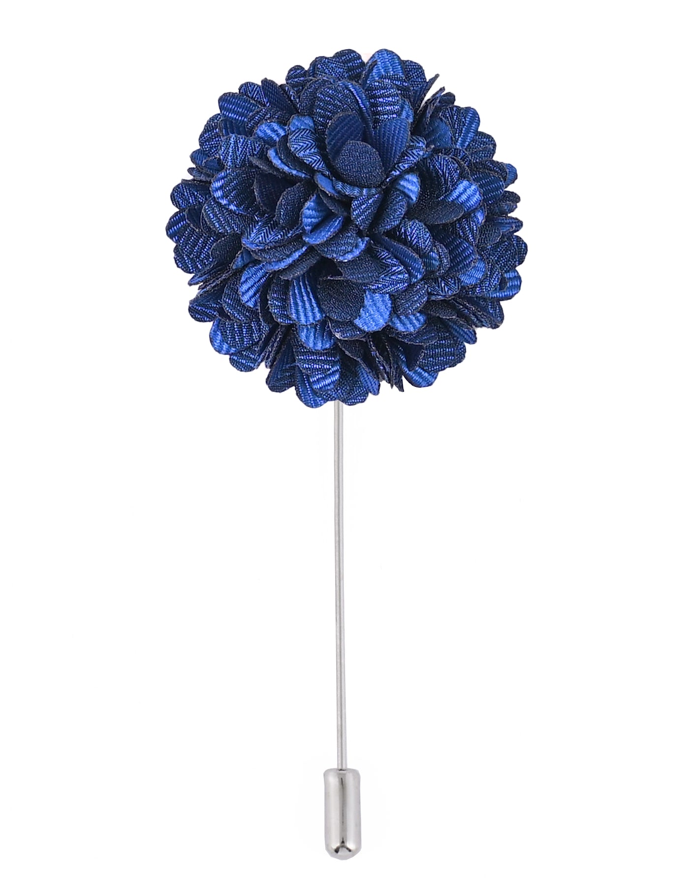 Royal Blue Floral Coat Lapel Pin
