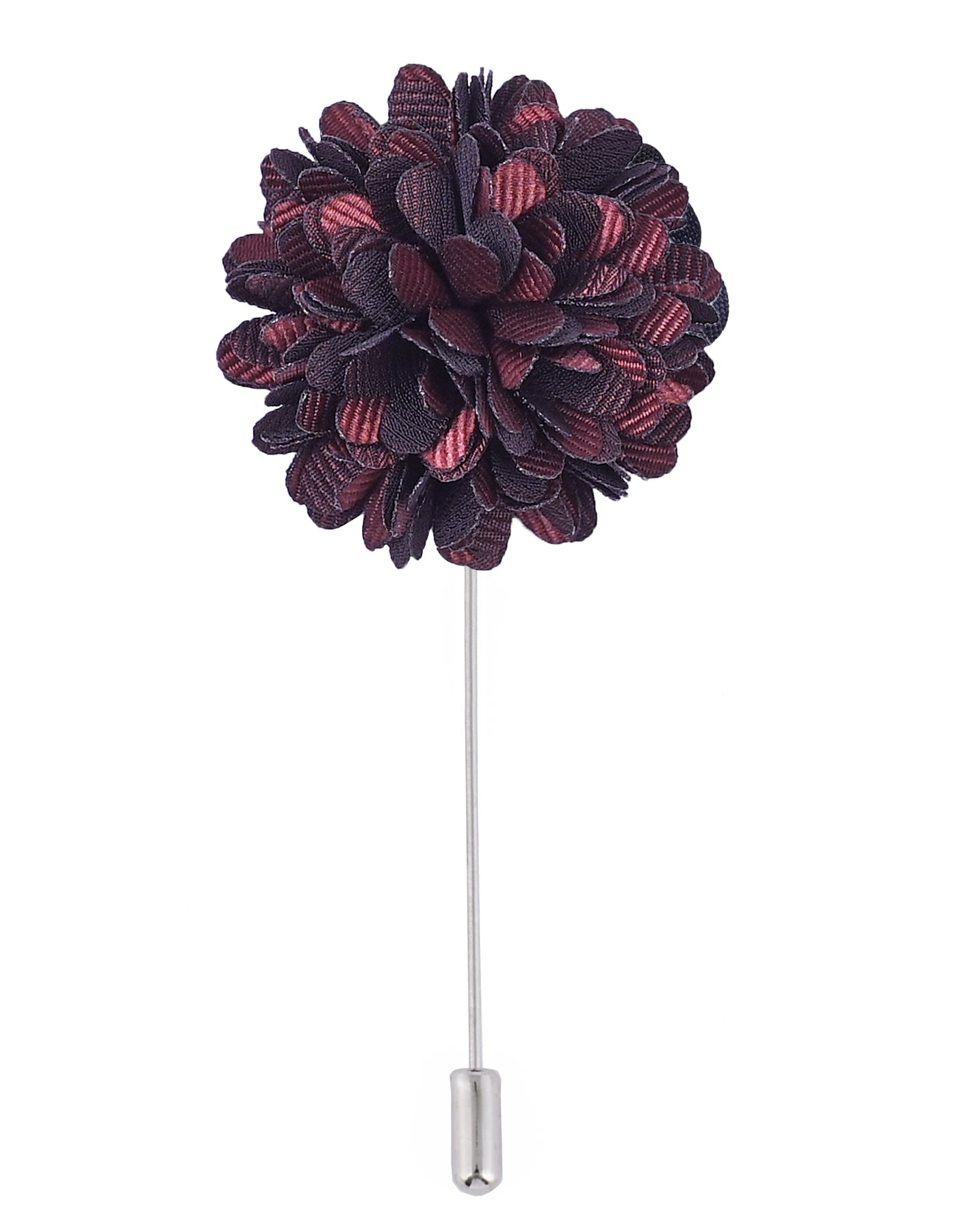 Brown Floral Coat Lapel Pin