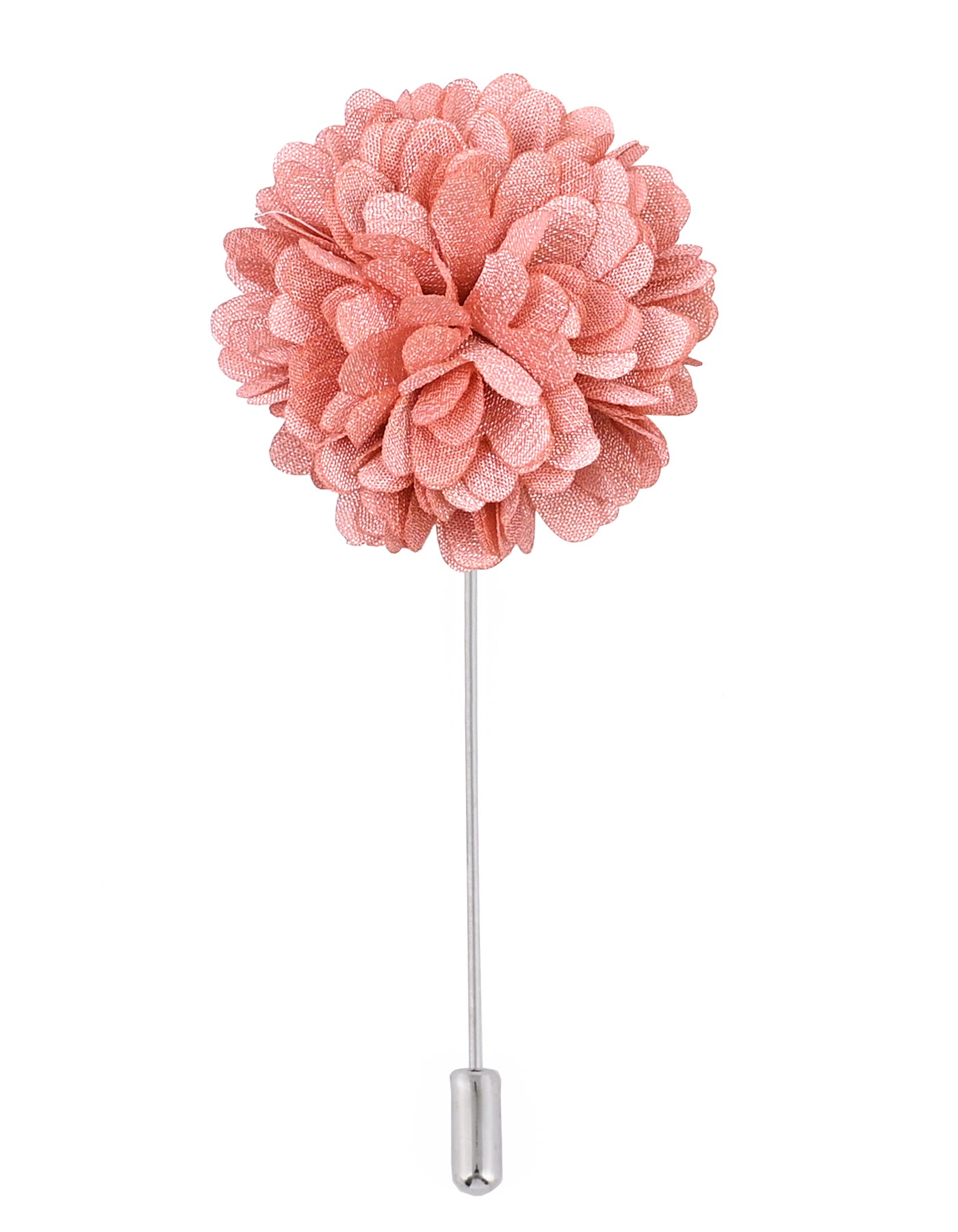 Peach Floral Coat Lapel Pin