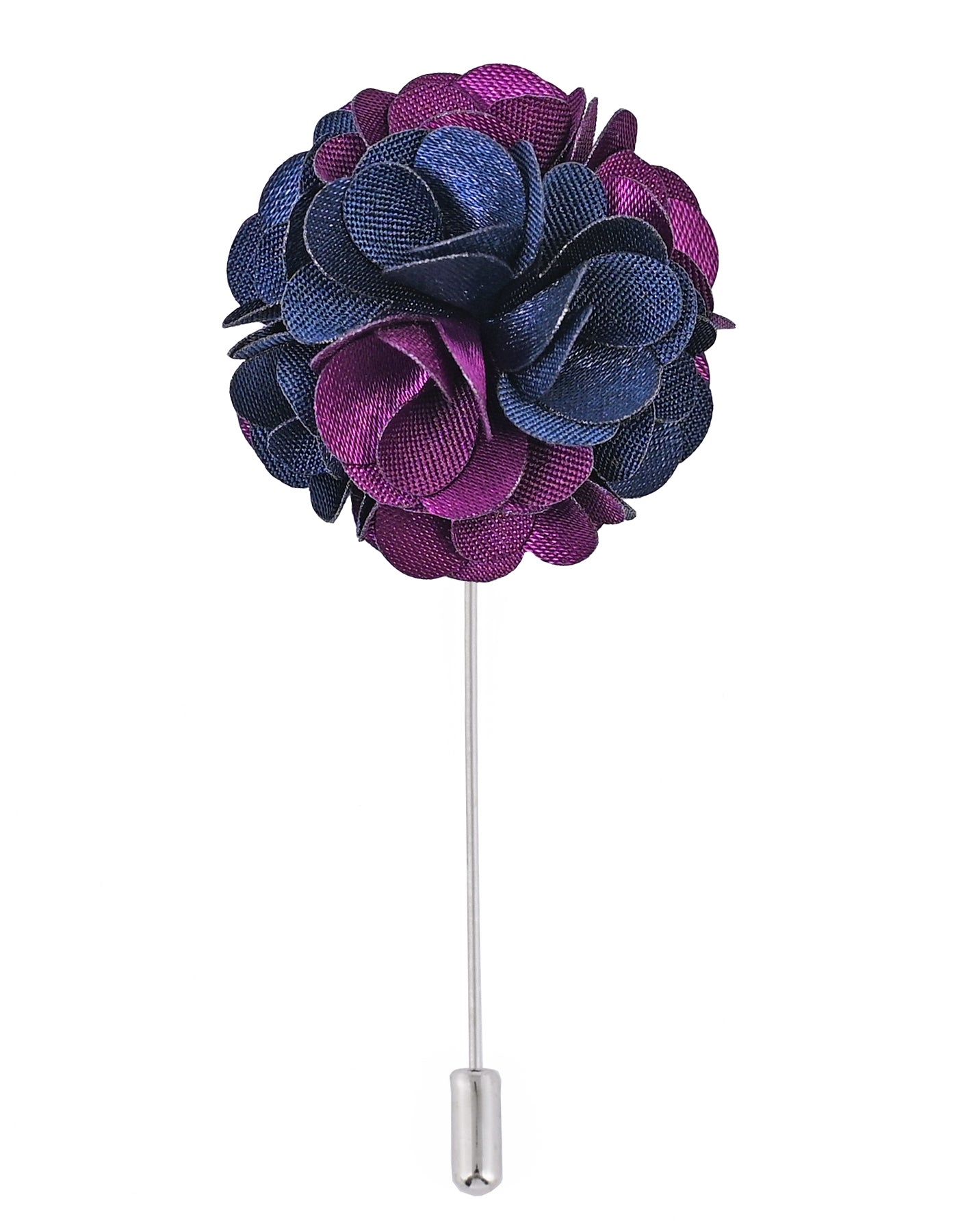 Purple Floral Coat Lapel Pin
