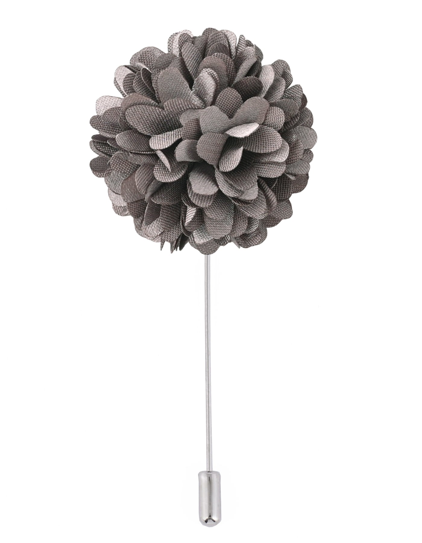 Silver Floral Coat Lapel Pin