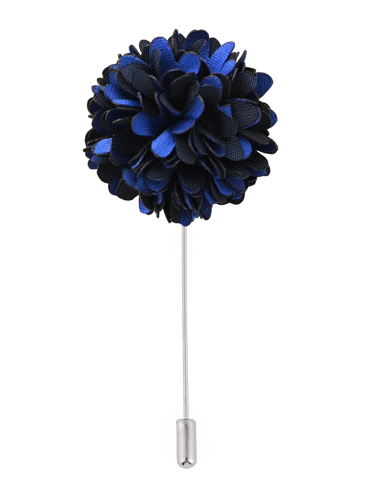 Navy Floral Coat Lapel Pin
