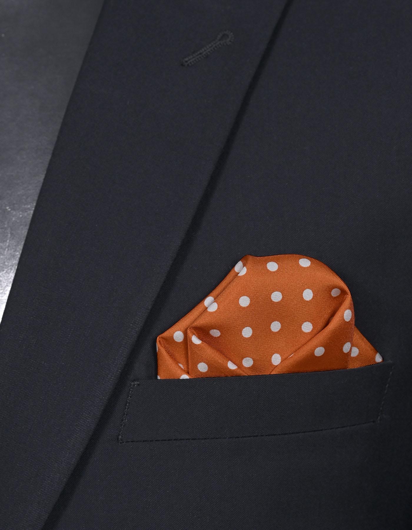 Silk Rust Pocket Square