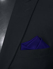Polyester Blue Pocket Square