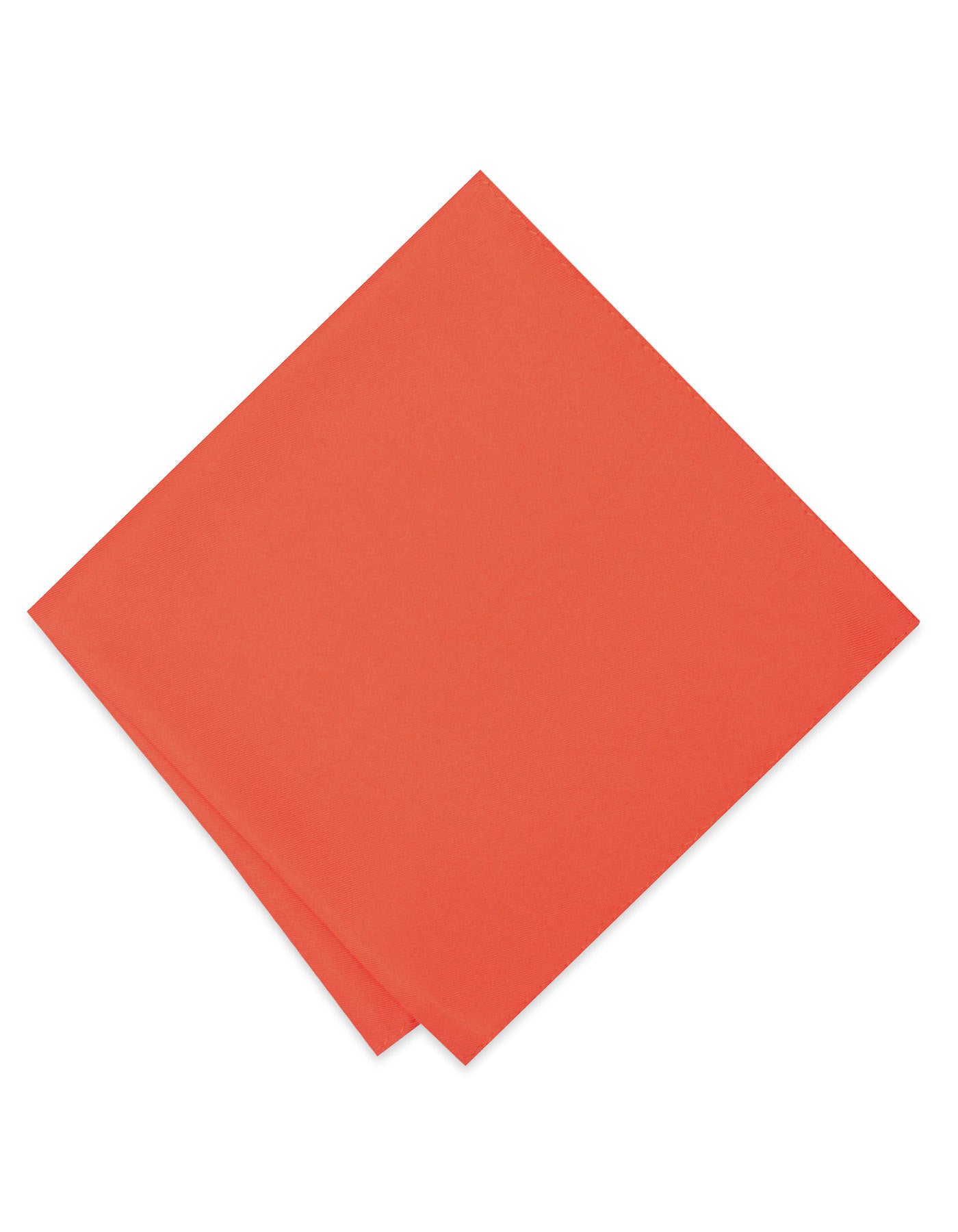 100% Polyester Orange Pocket Square