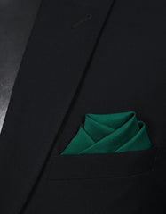 Green Plain Pocket Square
