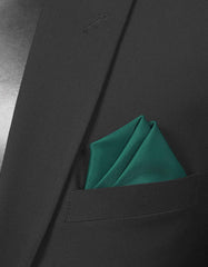 Green Plain Pocket Square