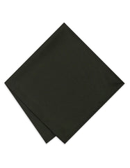 Polyester Army Green Pocket Square