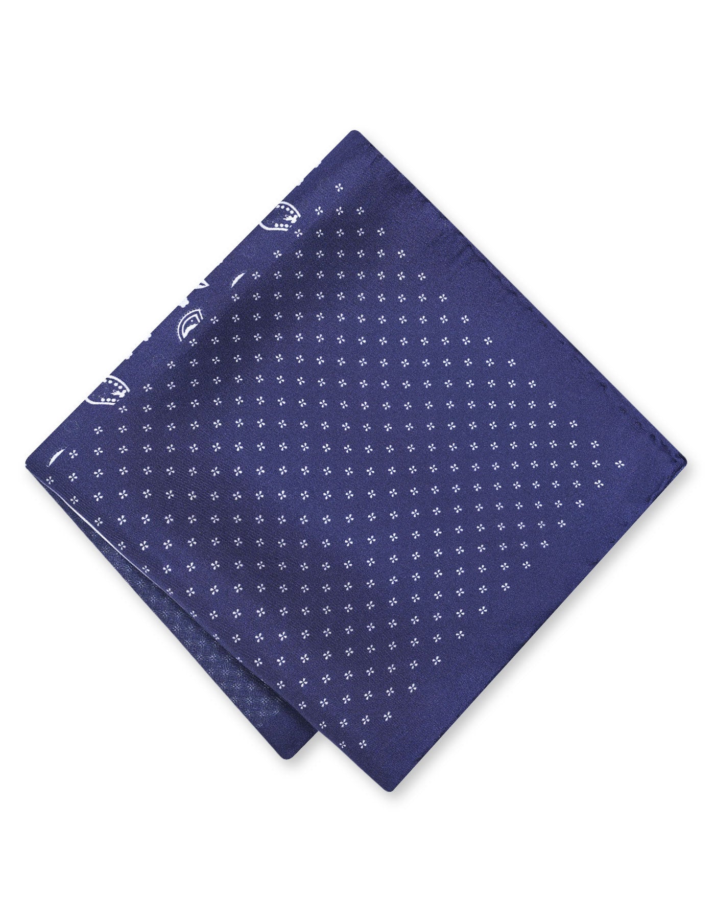 Navy 100% Silk Pocket Square