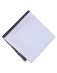 Grey 100% Silk Pocket Square