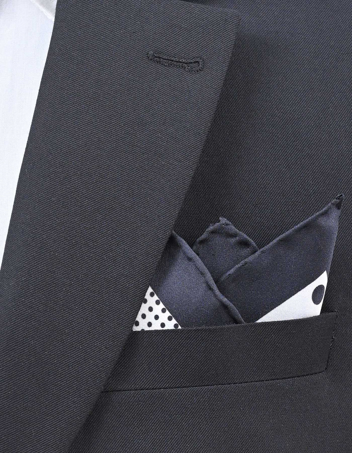 Navy 100% Silk Pocket Square
