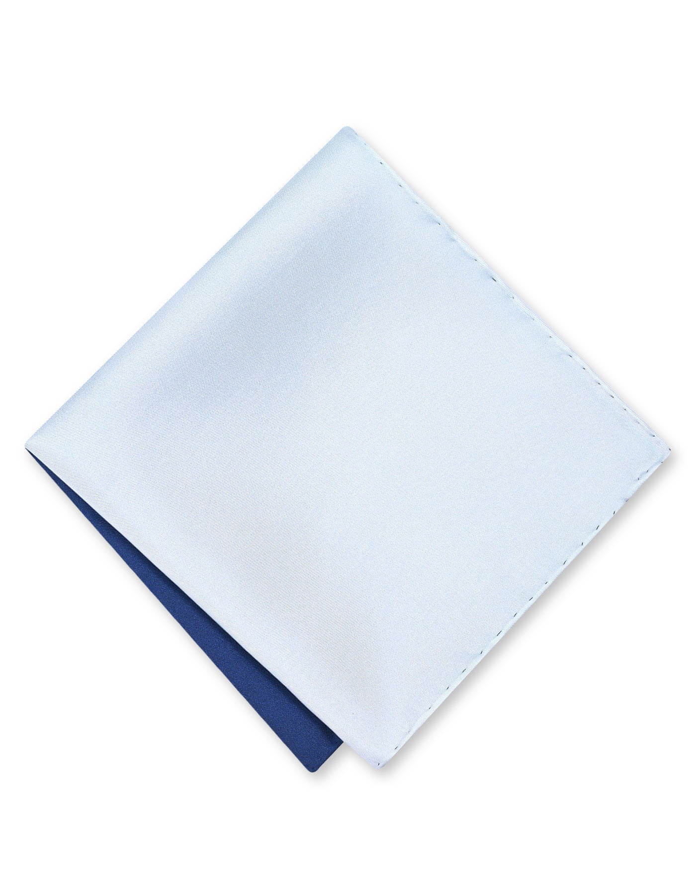Blue 100% Silk Pocket Square