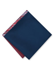Red 100% Silk Pocket Square