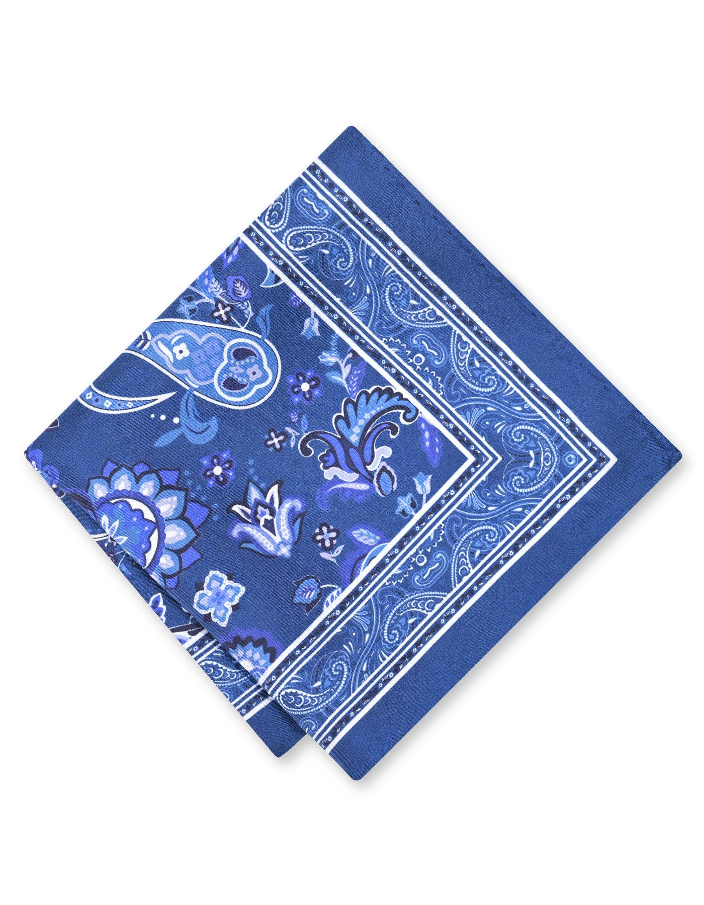 Teal 100% Silk Pocket Square