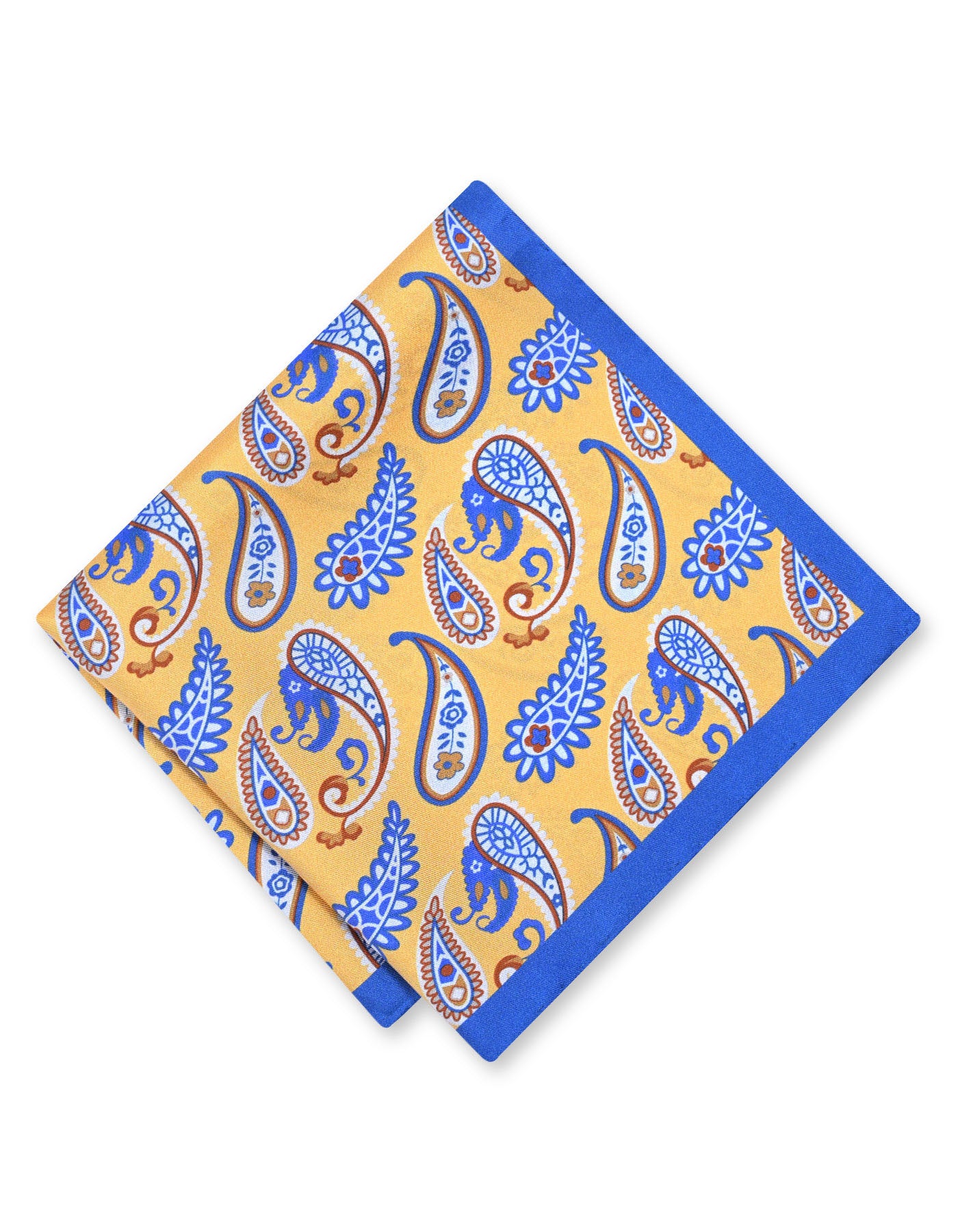 Mustard  100% Silk Pocket Square
