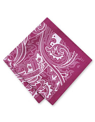 Maroon 100% Silk Pocket Square