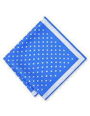 Blue 100% Silk Pocket Square