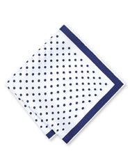 White 100% Silk Pocket Square